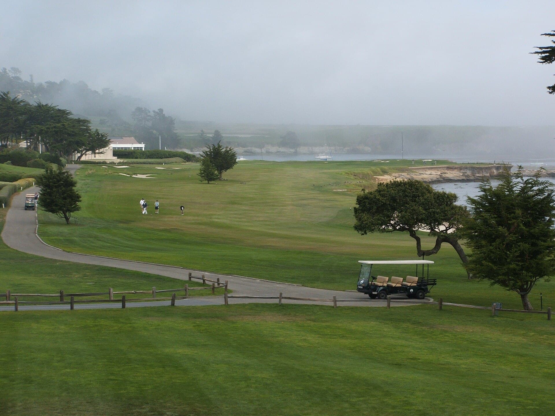 Pebble Beach Golf Links fairway and coastal setting
