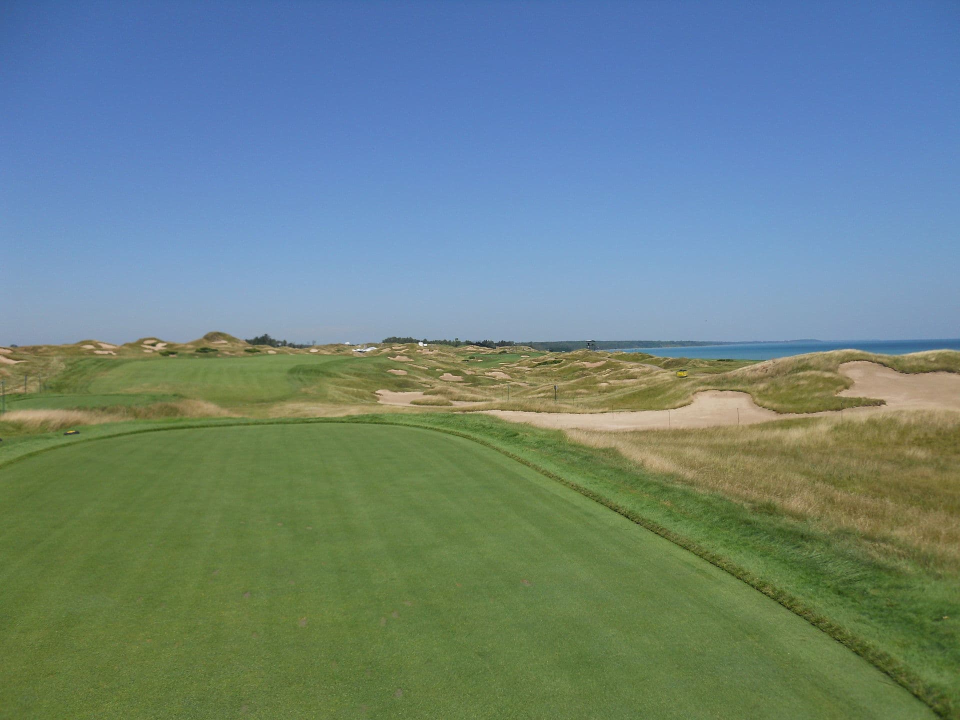 Whistling Straits fairway and bunkering